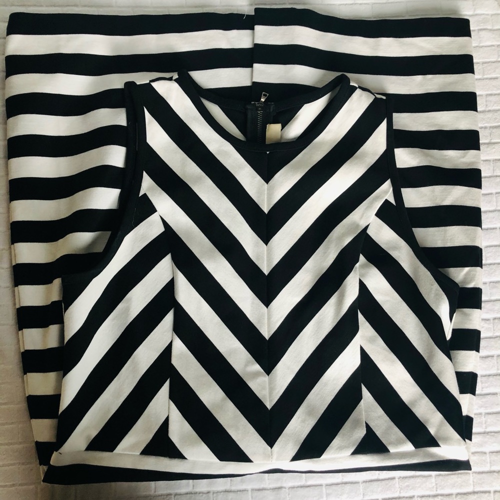 Ann Taylor LOFT Striped Knit Dress 10